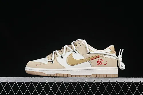 All Categories Nk SB Dunk Series Nk SB Dunk Low High-end Customized Low-top Shoes Nike SB Dunk Low Year of the Snake Series Strap Yellow White Yellow Hook Anniversary High-end Customized Low-top Casual Shoes YX5066-291